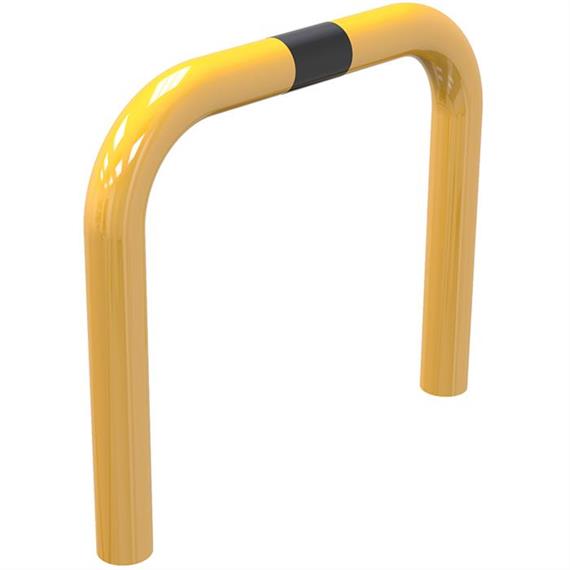 Barra di protezione antiurto in tubo d'acciaio - Ø 76 mm giallo / nero