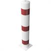 Dissuasore tubolare in acciaio - Ø 152 x 3,2 mm per tassellatura zincato a caldo / verniciato bianco | Bild 4