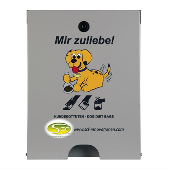 Distributore di sacchetti per la raccolta delle deiezioni canine Flexi per montaggio a parete  Alluminio bianco RAL 9006