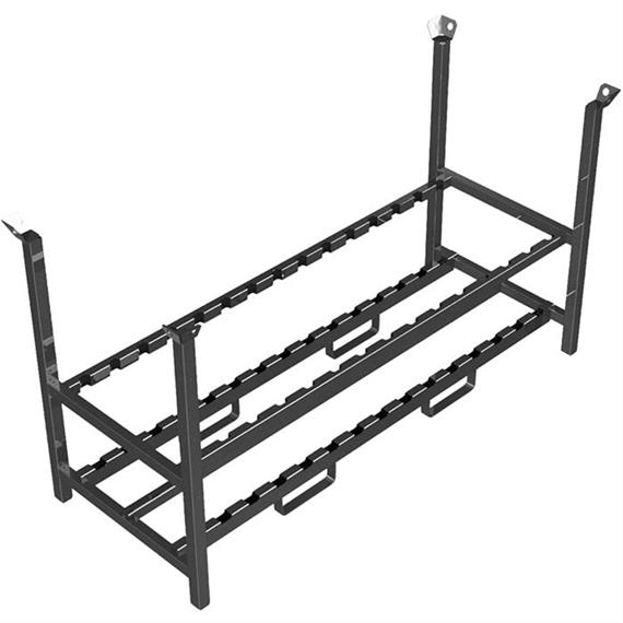 Pallet di stoccaggio e trasporto per 15 pezzi. Ponti di cavi