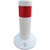 Palo Flexi bianco rosso a righe rifrangenti - Ø 80 mm
