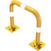 Staffa di protezione antiurto elastica, tubo d'acciaio inclinabile - Ø 76 mm giallo / nero | Bild 4