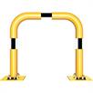 Staffa di protezione antiurto elastica, tubo d'acciaio inclinabile - Ø 76 mm giallo / nero | Bild 3