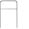 Staffa piana curva in acciaio per sporgenze, 50 x 12 mm | Bild 2