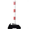 Supporto per catena, pesante - tubo d'acciaio Ø 60 mm zincato a caldo bianco/rosso | Bild 3
