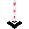 Supporto per catena, pesante - tubo d'acciaio Ø 60 mm zincato a caldo bianco/rosso | Bild 2