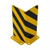Apsaugos nuo susidūrimo kampas geltonos spalvos su juodos spalvos folijos juostelėmis 5 x 300 x 300 x 300 x 400 mm