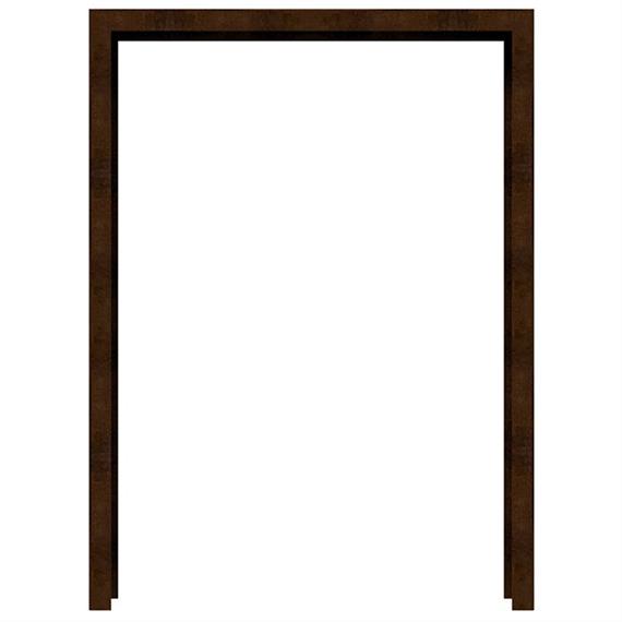 Korteno plieno laikiklis, pagamintas iš 80x40x3 mm U profilių