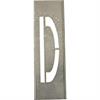 Metalinių šablonų rinkinys 40 cm aukščio metalinėms raidėms - nuo A iki Z - D raide - 40 cm