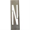 Metalinių šablonų rinkinys 40 cm aukščio metalinėms raidėms - nuo A iki Z - Raide N - 40 cm
