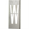 Metalinių šablonų rinkinys 40 cm aukščio metalinėms raidėms - nuo A iki Z - Raide W - 40 cm