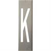 Metalinių šablonų rinkinys, skirtas 20 cm aukščio metalinėms raidėms - nuo A iki Z - Raide K - 30 cm