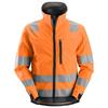 AllroundWork, augstas redzamības softshell darba jaka, augstas redzamības 3. klase, oranža krāsa
