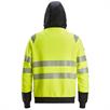 Augstas redzamības jaka ar kapuci un rāvējslēdzēju visā garumā, augstas redzamības 2. klase, dzeltena/melna krāsa - XL izmers | Bild 2