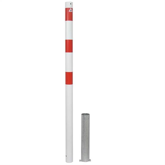 Barjeras stabiņa tērauda caurule - Ø 60 x 2,5 mm, noņemama bez slēdzenes
