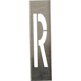 Metāla trafareti 40 cm augstiem metāla burtiem - Burts R - 40 cm