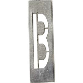 Metāla trafaretu komplekts 40 cm augstiem metāla burtiem - no A līdz Z - Burts B - 40 cm