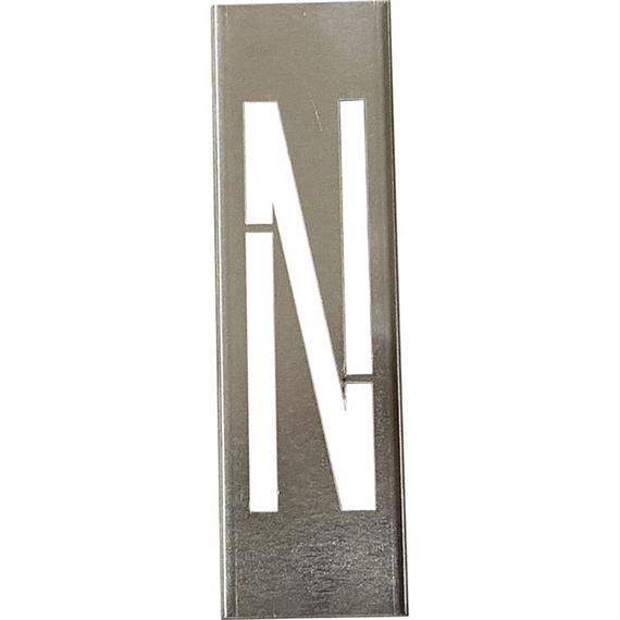 Metāla trafaretu komplekts 40 cm augstiem metāla burtiem - no A līdz Z - Burts N - 40 cm
