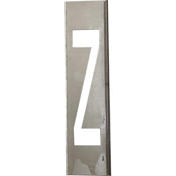 Metāla trafaretu komplekts 40 cm augstiem metāla burtiem - no A līdz Z - Burts Z - 30 cm