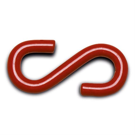 S-Haken, Stahl, rot
