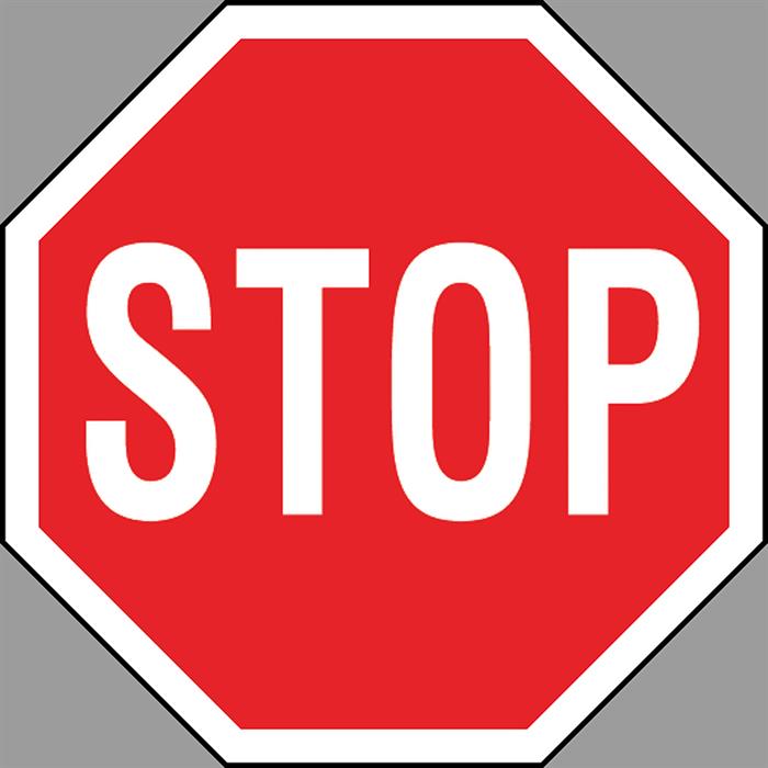 Stop no marķēšanas plēves, melns/arkans/balts, 100 x 100 cm, Ceļa zīme - STRAMAT Vertriebs GmbH