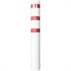 Tērauda cauruļveida bollards - Ø 273 x 5 mm fiksēts, iebetonēšanai karsti cinkots / ar baltu pārklājumu | Bild 3