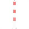 Barrier post stalen buis 70 x 70 mm vast, voor deuvelbevestiging thermisch verzinkt / wit gecoat | Bild 3