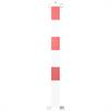 Barrier post stalen buis 70 x 70 mm vast, voor deuvelbevestiging thermisch verzinkt / wit gecoat | Bild 3