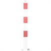 Barrier post stalen buis 70 x 70 mm vast, voor deuvelbevestiging thermisch verzinkt / wit gecoat | Bild 3