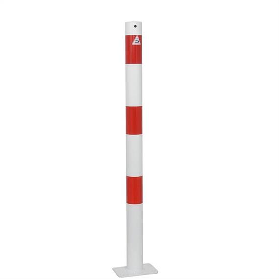 Barrier post stalen buis - Ø 60 x 2,5 mm vast voor deuvelbevestiging