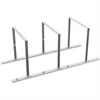 Fietsenrek als rijsysteem Leunbeugel van stalen buis 50 x 12 mm