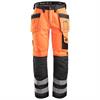 High-vis werkbroek met holsterzakken high-vis klasse 2 oranje