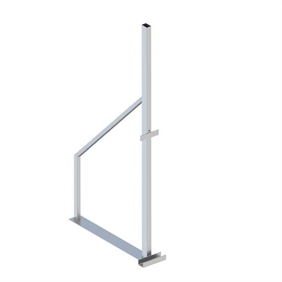 Houten afrasteringspaal en top