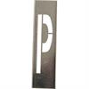 Markeersjablonen voor metalen letters van 20 cm hoog - Letter P - 20 cm