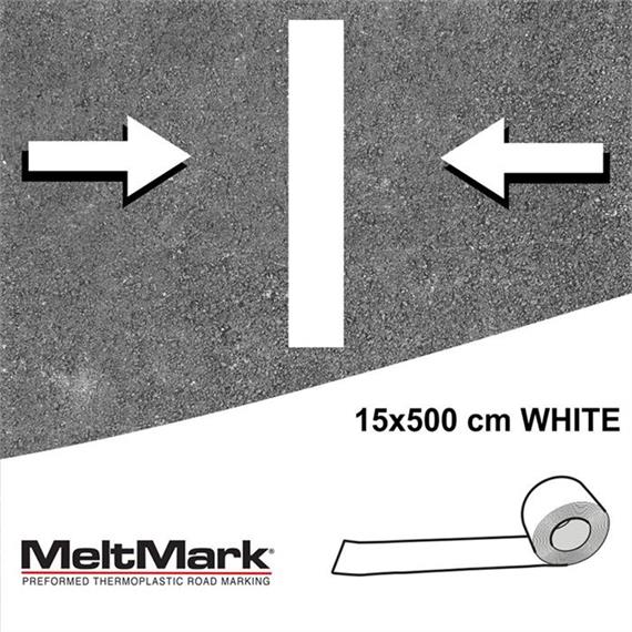 MeltMark rol wit 500 x 15 cm