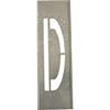 Metalen stencils SET voor metalen letters 40 cm hoog - A tot Z - Letter D - 30 cm
