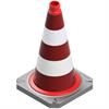 Tweedelige verkeerskegel volgens TL met reflecterende folieafdekking - hoogte 500 mm