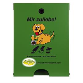 Flexi hundeavføringsposedispenser for veggmontering  RAL 6017 maigrønn