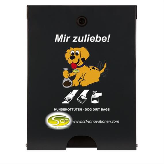 Flexi hundeavføringsposedispenser for veggmontering  RAL 7016 antrasittgrå