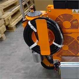 Holder for 15 meter malingsslange