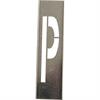 Metallsjablonger for 40 cm høye metallbokstaver - Bokstaven P - 40 cm