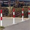 PARAT B Sperrpfosten, 76 / 1330 mm, rot-weiß | Bild 2