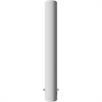 Rørformet stålpullert - Ø 152 x 3,2 mm fast, for nedstøping i betong varmgalvanisert / hvitlakkert | Bild 3