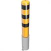 Rørformet stålpullert - Ø 193 x 3,6 mm flyttbar, uten lås gul / svart | Bild 2