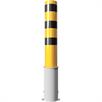 Rørformet stålpullert - Ø 193 x 3,6 mm flyttbar, uten lås gul / svart | Bild 3