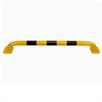Støtbeskyttelse gul med svarte foliestrimler 1000 x 1000 mm diameter 60,3 mm | Bild 2