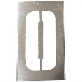 Metalowe szablony do metalowych numerów o wysokości 30 cm - Numer 0