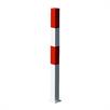 PARAT B Sperrpfosten, 70 x 70 mm, rot-weiß, Bodenplatte | Bild 2