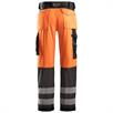 Pomarańczowe spodnie robocze z kamizelką odblaskową klasy 2 | Bild 2