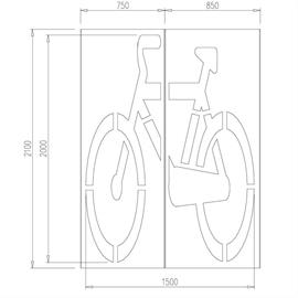 Szablon dla roweru 150 x 200 cm